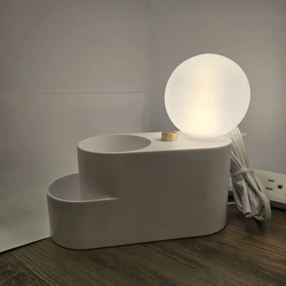 NEW Orb Shade Organizer Novelty Table Lamp White,3-PACK  Room Essentials